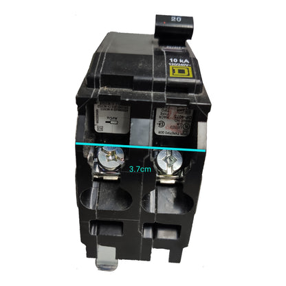 Square D 60A 2Pole 10 KAIC 220V Bolt on Circuit Breaker SE-QOB260