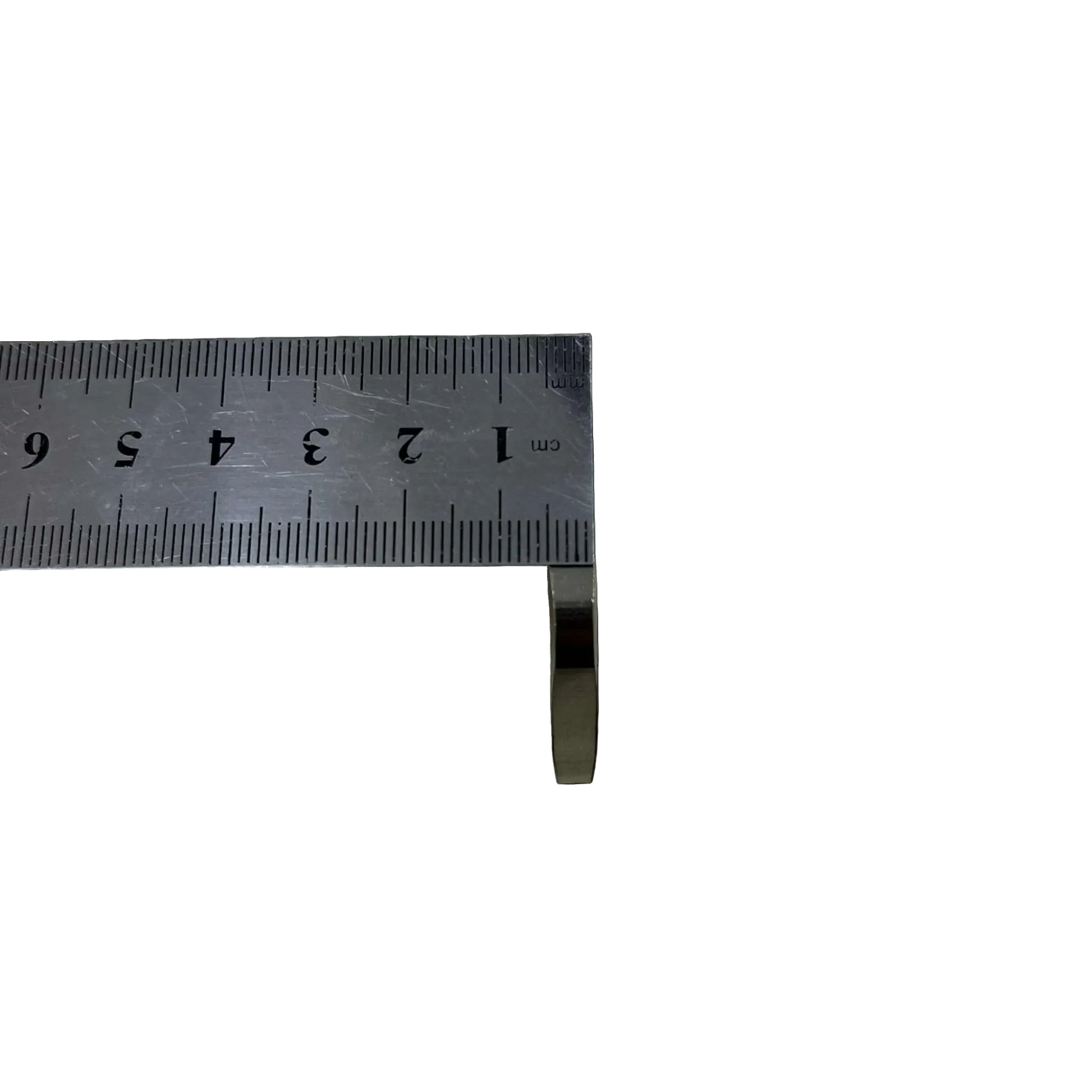Metal vernier caliper on a white background Stainless Lock Nut 48mm Inner Thread 5mm Thickness Electx Electrical Supply