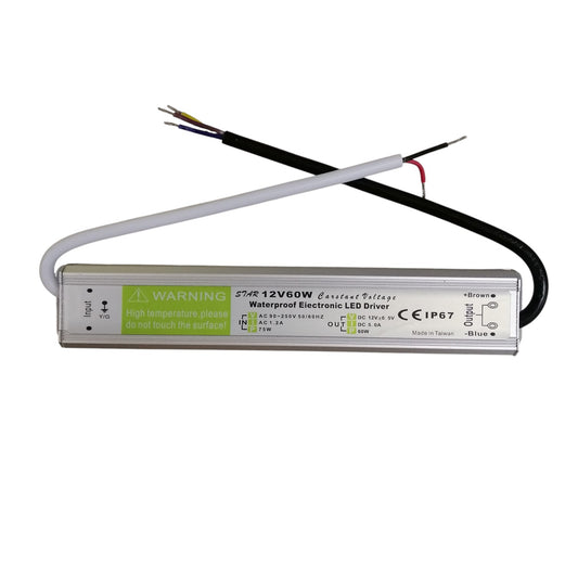 LED driver with wiring on a white background