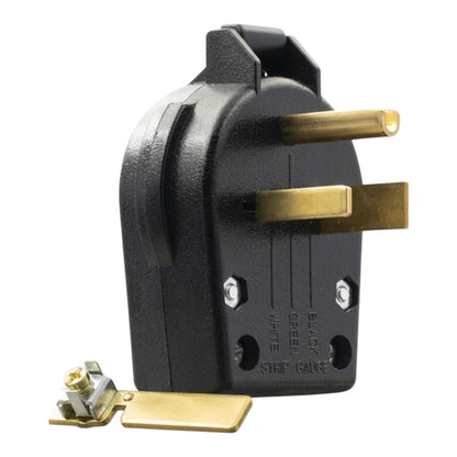 Surer No.372 NEMA 6-50P Grounding Right Angle Plug 50A 250V 2P 3Wire I Electx Electrical Supply