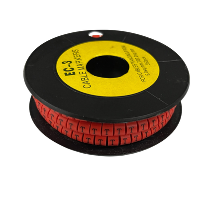 Grippes (T) Cable Marker Red 5.0mm to 7.2mm 350pcs