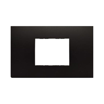 T&J 1 Gang Center Device Plate Cover W1112A-H Matt Black