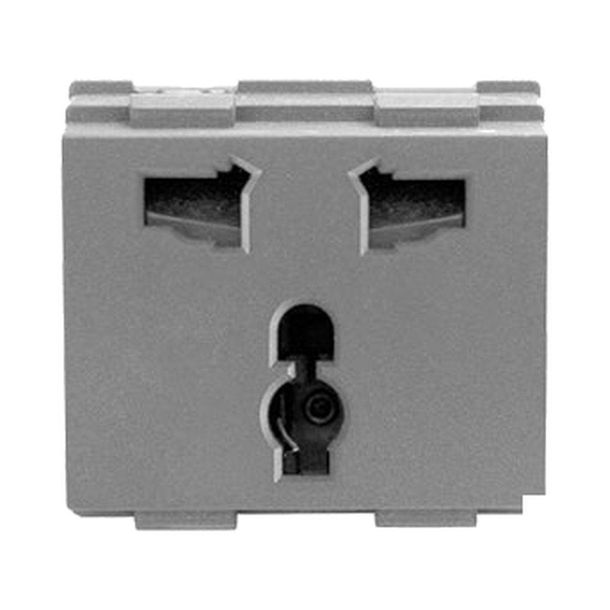 T&J 16A 250V Universal Socket Module W8318 Matt Gray