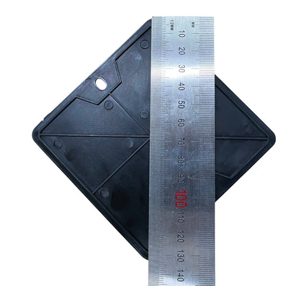 T&J 4 x 4 Square Box Black Cover, Utility Box Cover Black