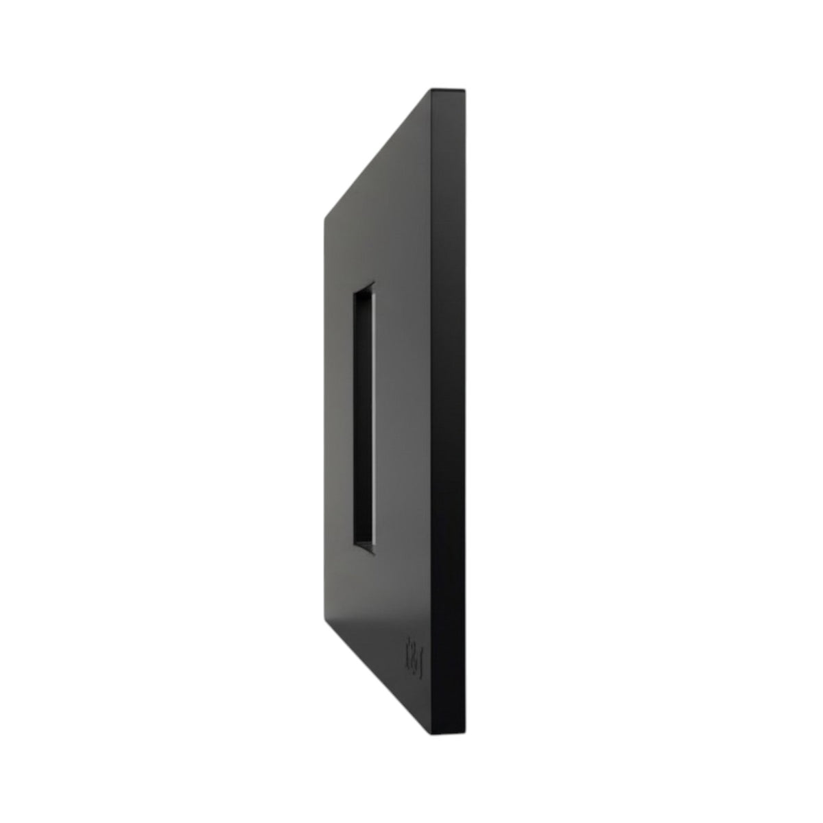 T&J 1 Gang Plate with Mounting Bracket Matt Black W1111-HSBL