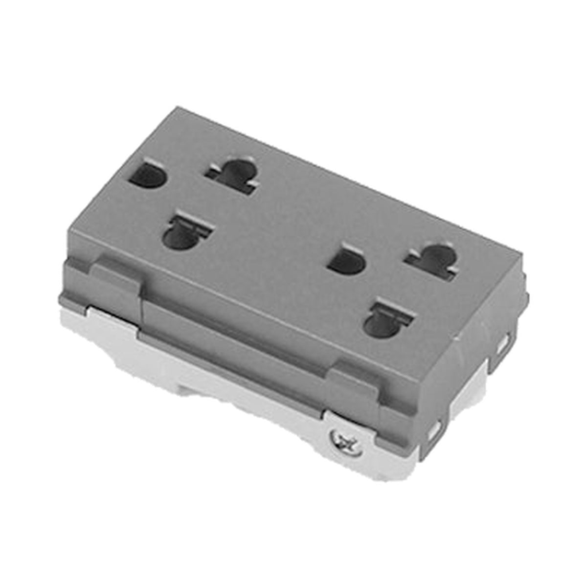 T&J 2 Gang 16A 250V Euro American Socket Module Matt Gray W8416V2 MSB