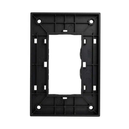 T&J 3 Gang Plate with Mounting Bracket Matt Black W1113-HSBL