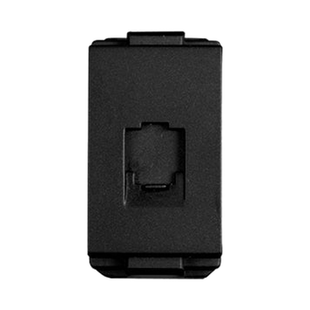 T&J 4 Core American Telephone Socket Module Matt Black W8201-4TU SBL