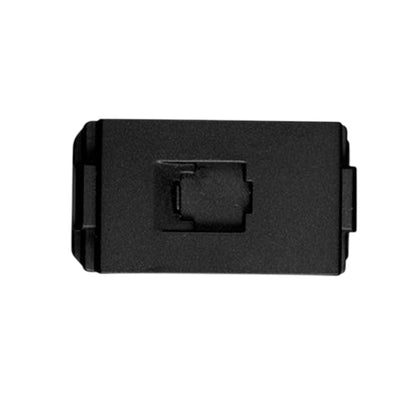 T&J 4 Core American Telephone Socket Module Matt Black W8201-4TU SBL