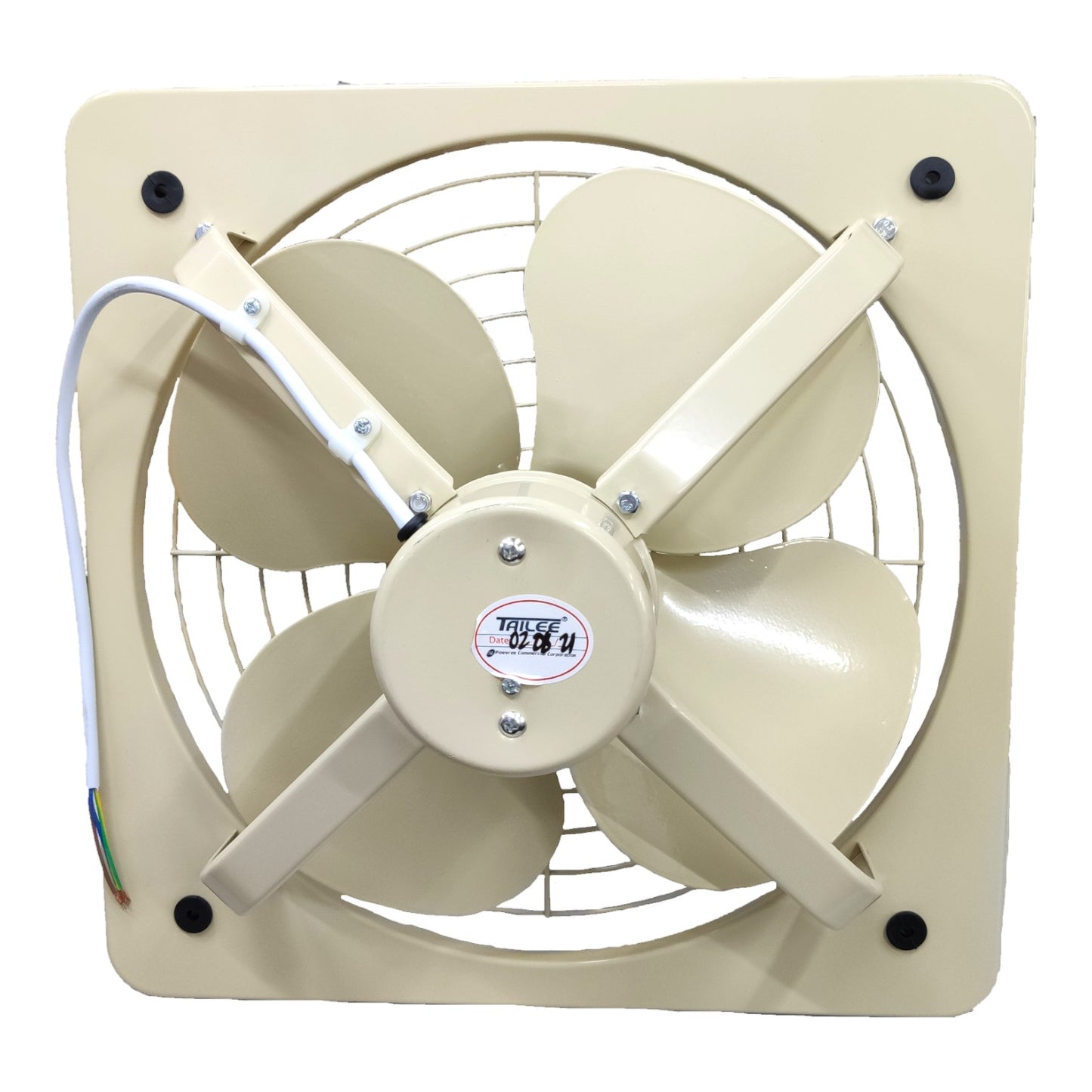 Tailee 24 Inches Industrial Exhaust Fan 60Hz 220V 600mm x 600mm 480W 5880CFM 1600rpm 63dB Metallic Blade FAD60-4/G