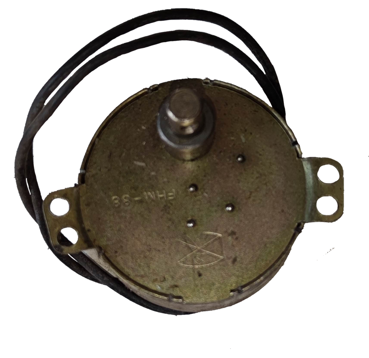 Taiwan-made Synchronous Motor 220V electrical component with metal casing and attached wires
