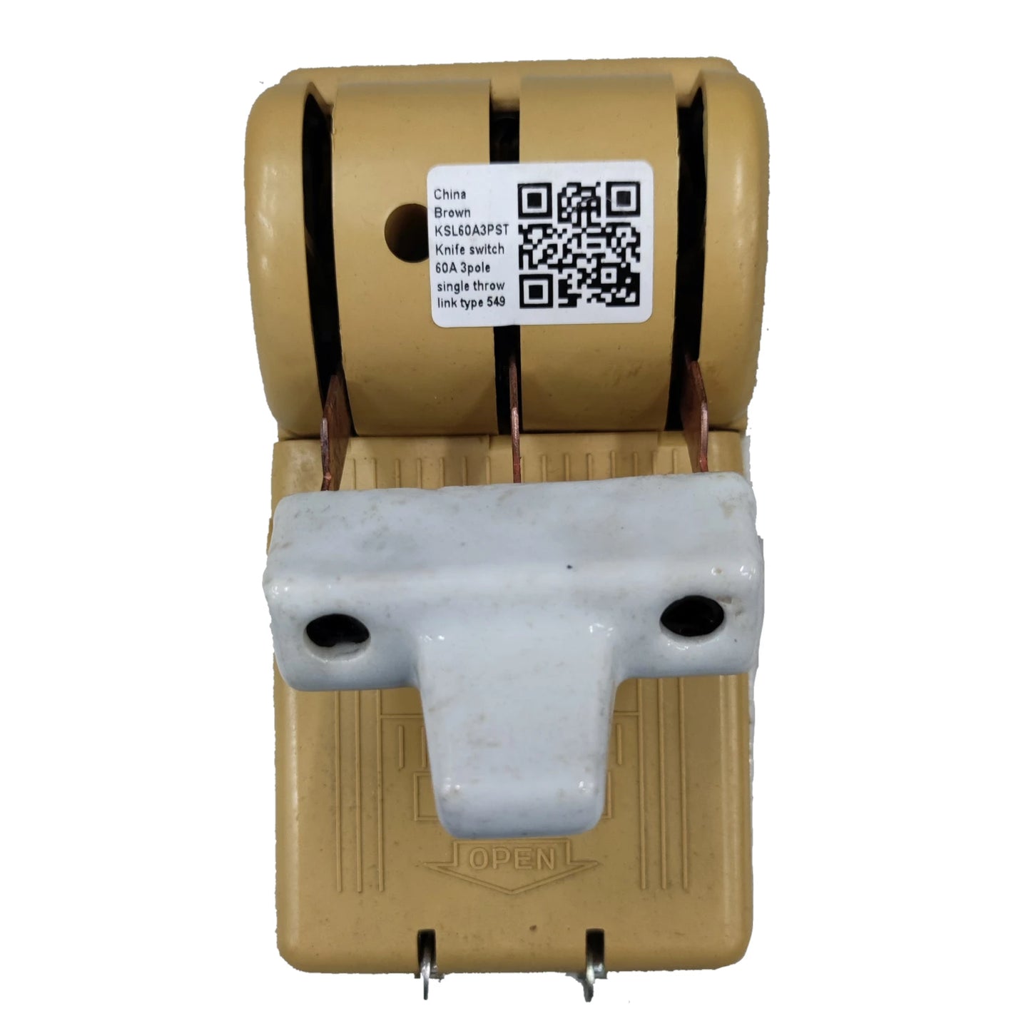 Taiyou Knife Switch 60A 3 Pole 3 Phase 600V Single Throw Fuse Type Fuse Sold Separately