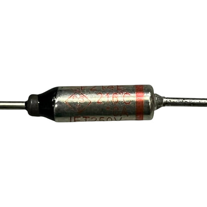 Thermal Fuse 216 Degrees Celsius 10A 250V TF216C10AM Electx Electrical Supply