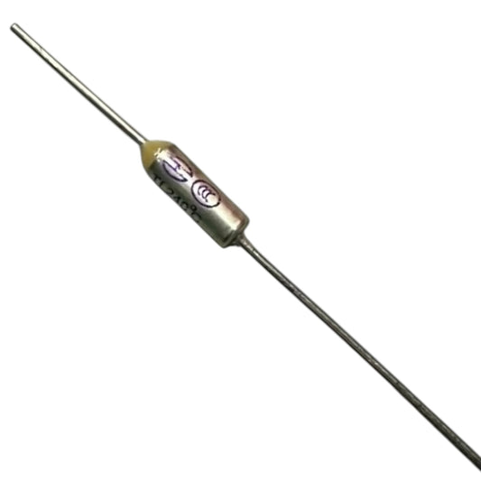 Metallic device with two long rods on a white background