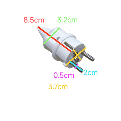 Type E/F CE 7/7 Plug 16A 220V White Type E or Type F Schuko CE 7/4