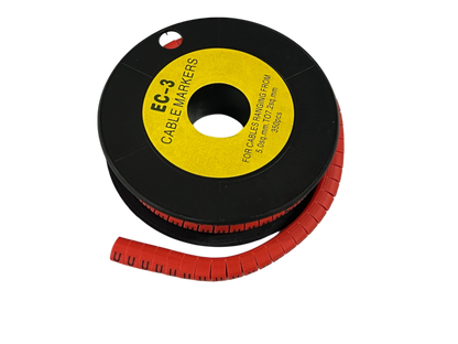 Grippes (U) Cable Marker Red 5.0mm to 7.2mm 350pcs