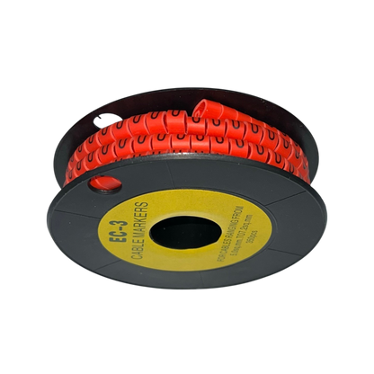 Grippes (U) Cable Marker Red 5.0mm to 7.2mm 350pcs