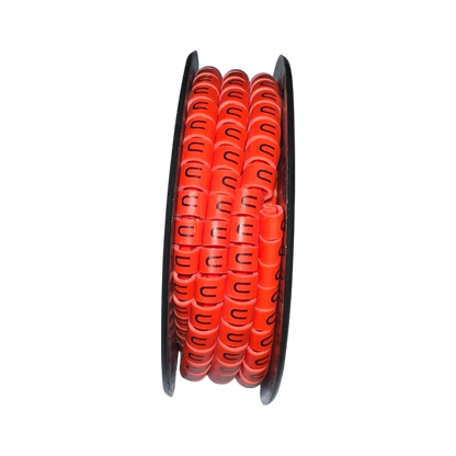 Grippes (U) Cable Marker Red 5.0mm to 7.2mm 350pcs
