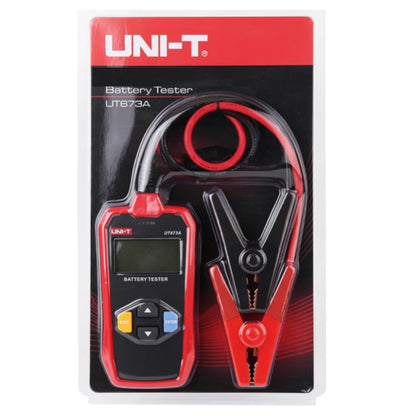 UNI-T battery tester packaging with red and black design on a white  UNI-T Digital Battery Tester 12V or 24V 250AH Max Capacity UT673A Electx Electrical Supplybackground