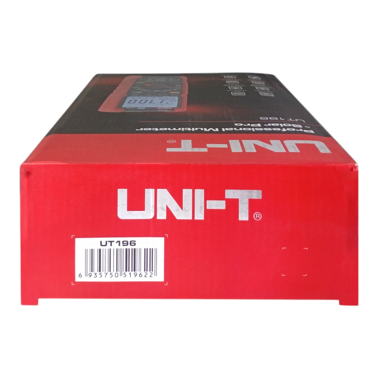 A red and black UNIT-T handheld multimeter box, model UT196, shown from a front-facing perspective against a plain white background.