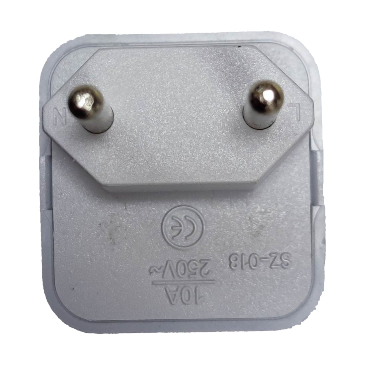Electrical plug with two pins on a white background Universal Travel Adaptor to Type C Plug with Extension, Adaptor for South America, Asia and Europe Electx Electrical Supply
