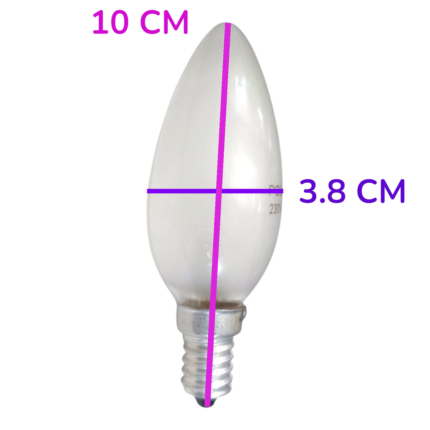 Pollux 25W Candle Bulb Frosted E14 220V