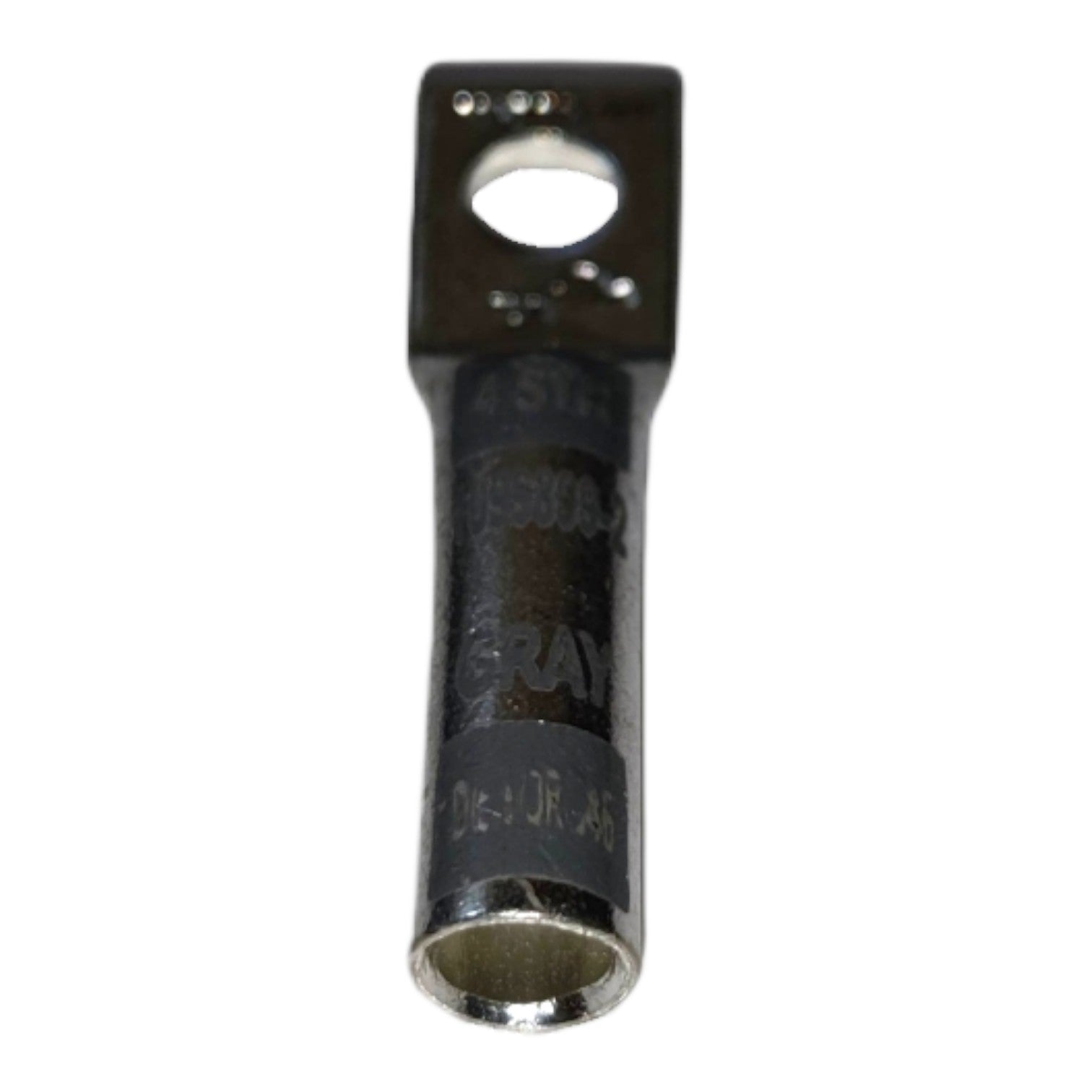 Metal terminal with 'Ray' branding on a white background