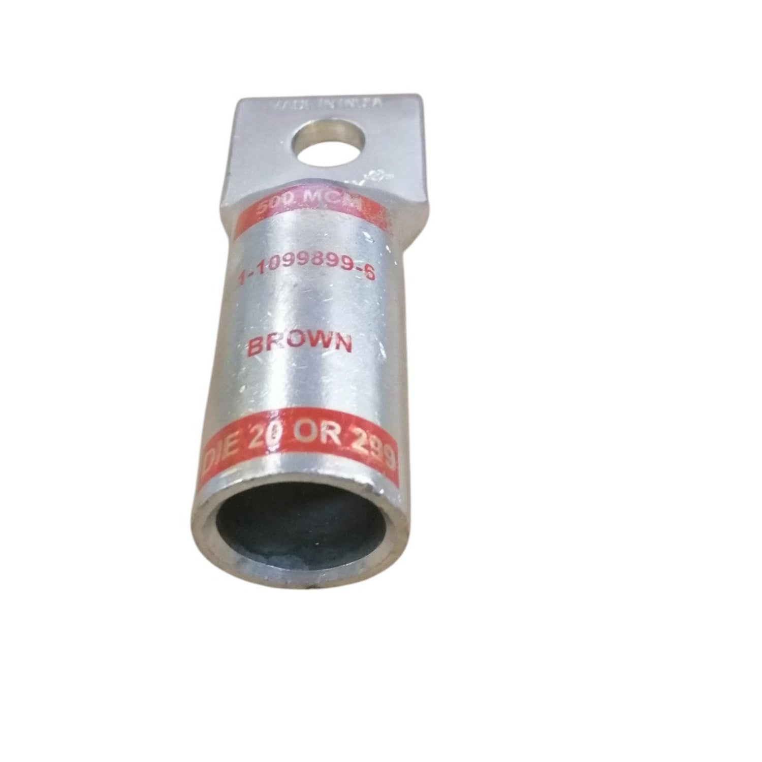 Utilux long barrel compression lugs metal electrical connector with hole for cable termination