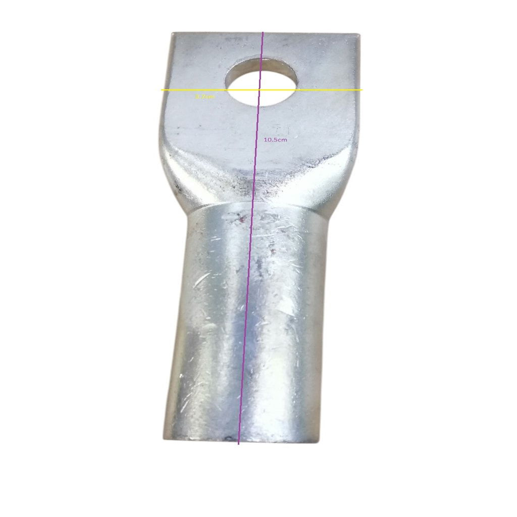 Utilux long barrel compression lugs for electrical trade tools and testers with durable metal construction