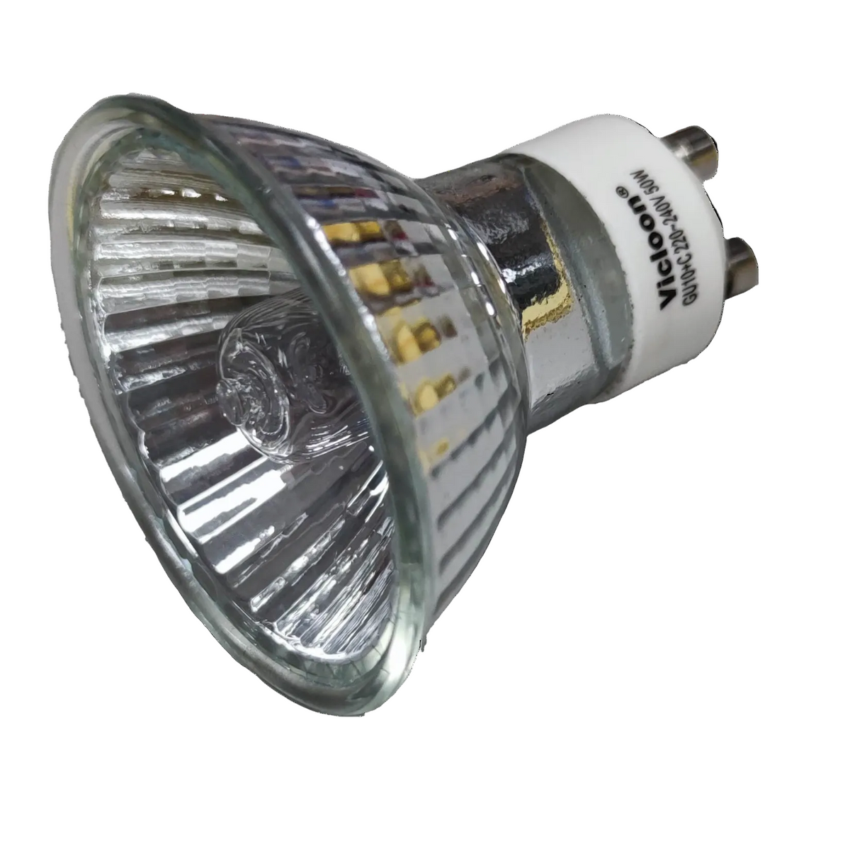 Vicloon GU10 halogen bulb 50W MR16 GU10 with a reflective design for enhanced lighting