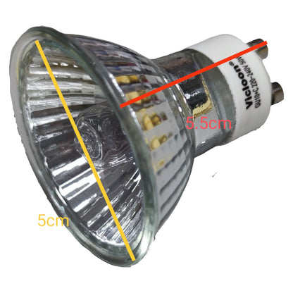 Vicloon 50W Halogen Bulb GU10 MR16 220V Dimmable