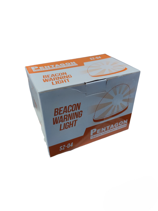 Warning Light Rotary Bulb Type 12V packaged in Pentagon branded beacon warning light box from China