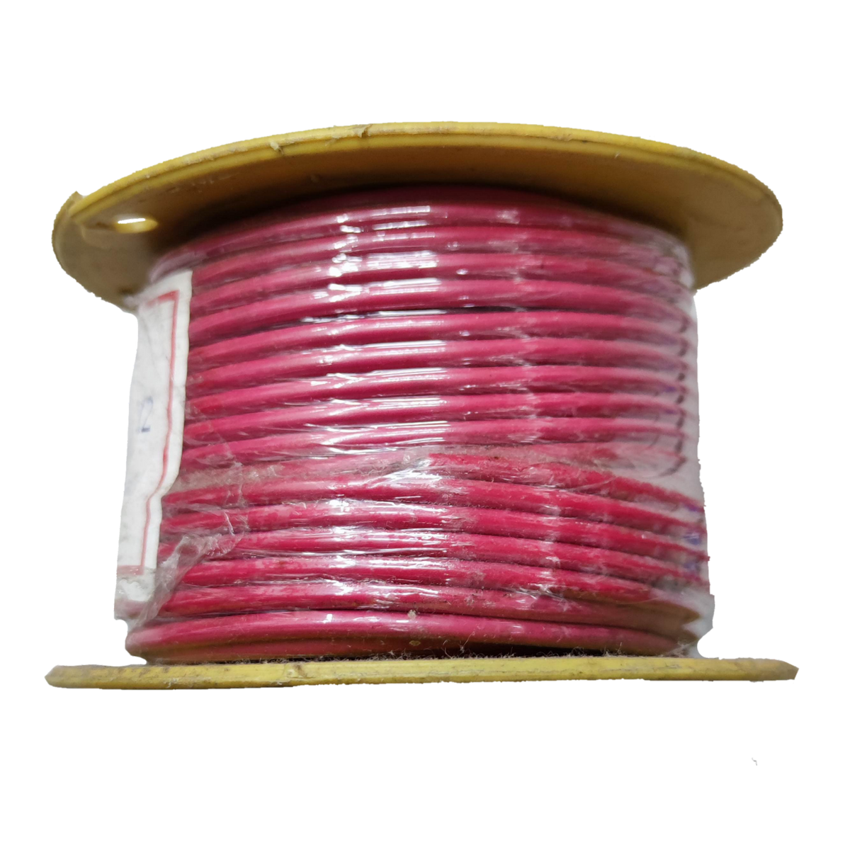 Winflex Auto Wire 14 AWG red spool wire wrapped in plastic on cardboard reel