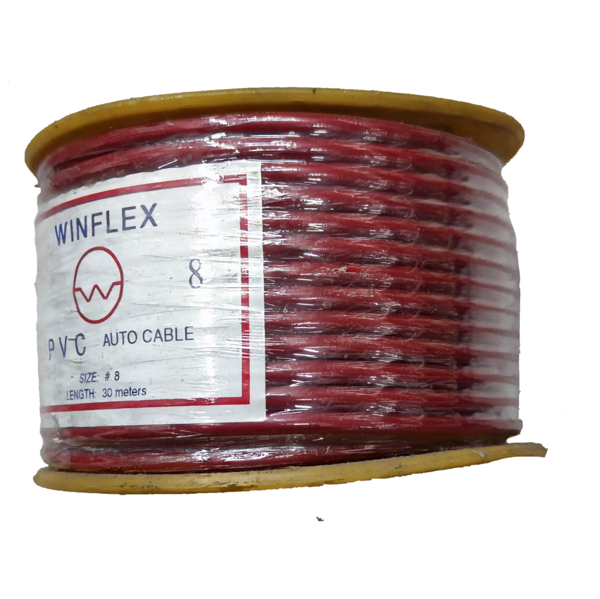 Winflex Auto Wire 14 AWG red PVC insulated automotive cable on spool 30 meters long