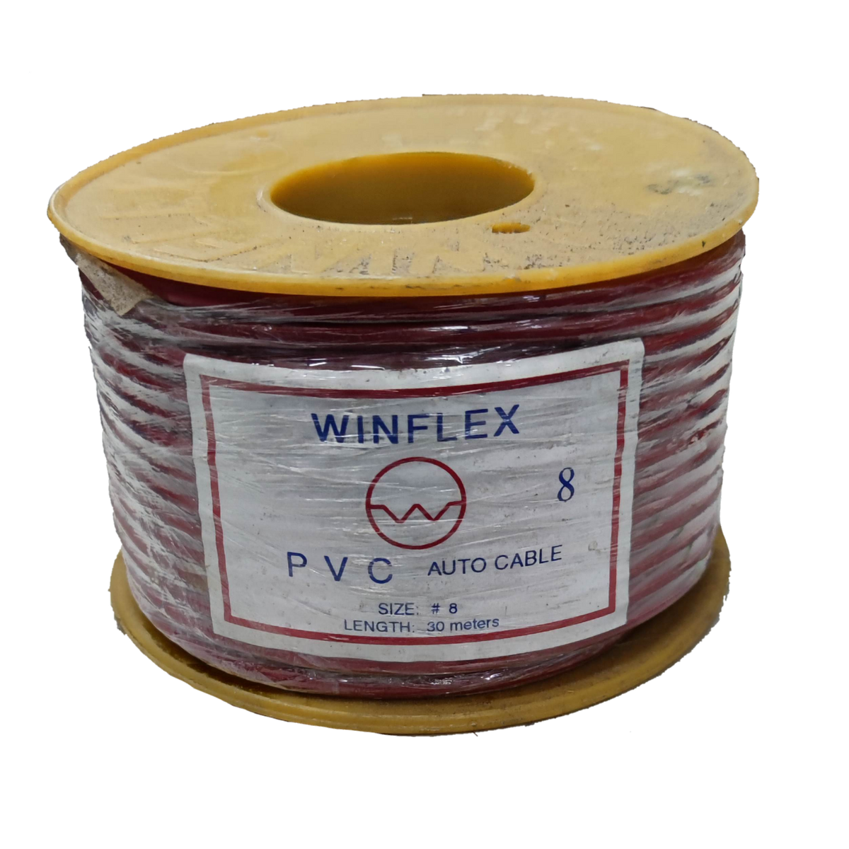 Winflex Auto Wire 14 AWG red PVC insulated automotive cable on spool 30 meters length