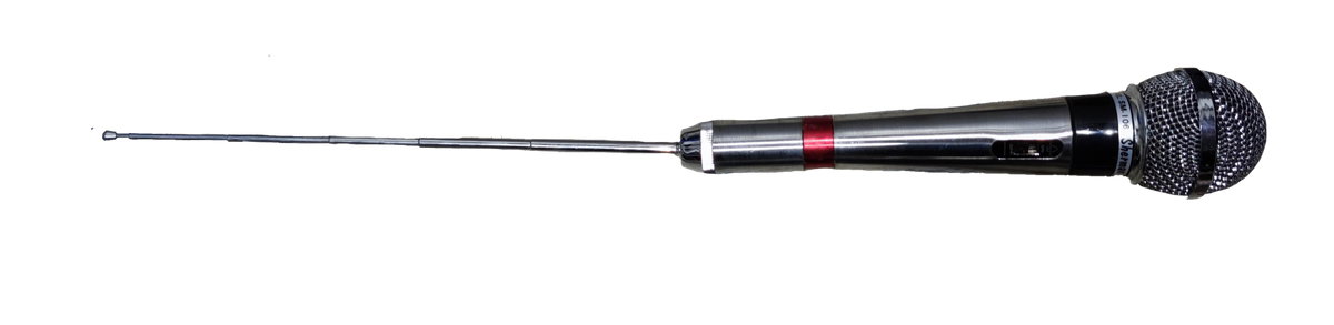 Sherman wireless microphone radio frequency input with long antenna for clear audio transmission