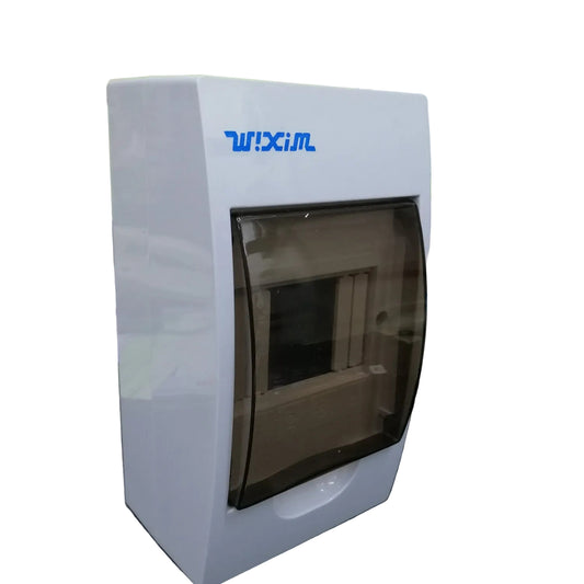 Wixim 2-4 Ways Plastic Distribution Box Surface Type,2-4 Ways Panel Box for Miniature Circuit Breaker