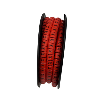 Grippes (X) Cable Marker Red 5.0mm to 7.2mm 350pcs