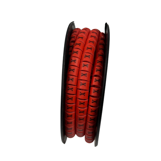 Grippes (X) Cable Marker Red 5.0mm to 7.2mm 350pcs