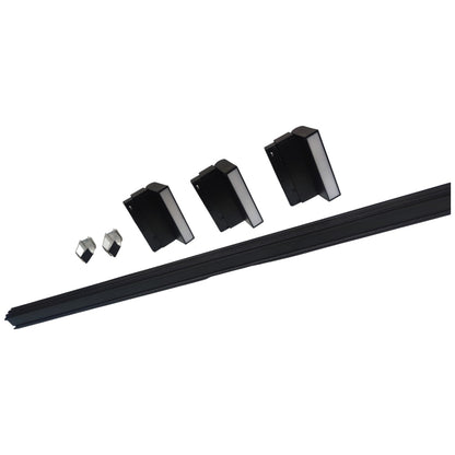 ILLUMIQ TERRA Magnetic Track Light 1 Meter 26mm with 3pcs 6W LED Foldable Flood Daylight 6500K 220V