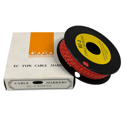Grippes (Z) Cable Marker Red 5.0mm to 7.2mm 350pcs