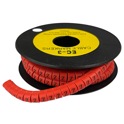 Grippes (Z) Cable Marker Red 5.0mm to 7.2mm 350pcs