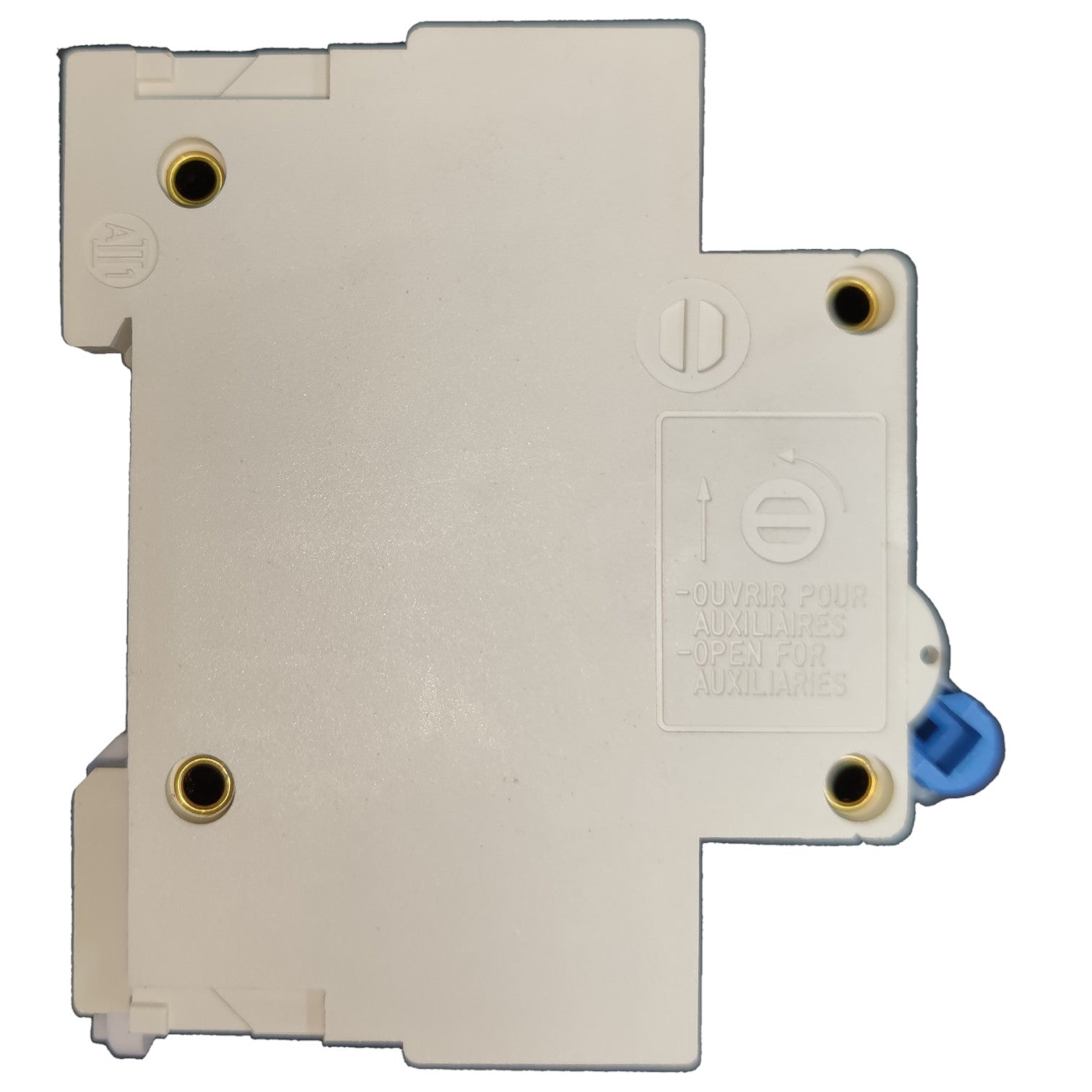 Electrical switch or breaker on a white background