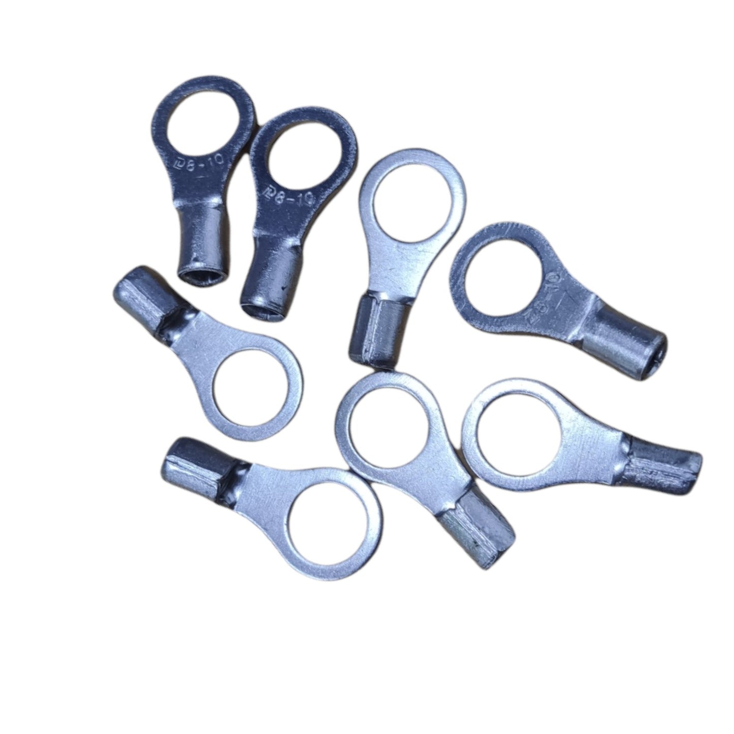 Local Terminal Lugs Ring Type Without Insulation 8mm (4Pcs + 4Pcs Free) , Ring Terminal Lugs,  Round Terminal Lugs
