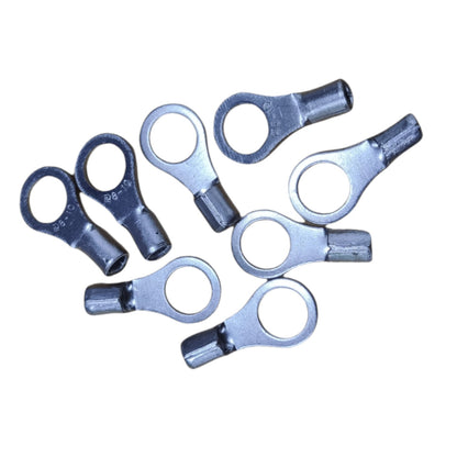 Local Terminal Lugs Ring Type Without Insulation 8mm (4Pcs + 4Pcs Free) , Ring Terminal Lugs,  Round Terminal Lugs