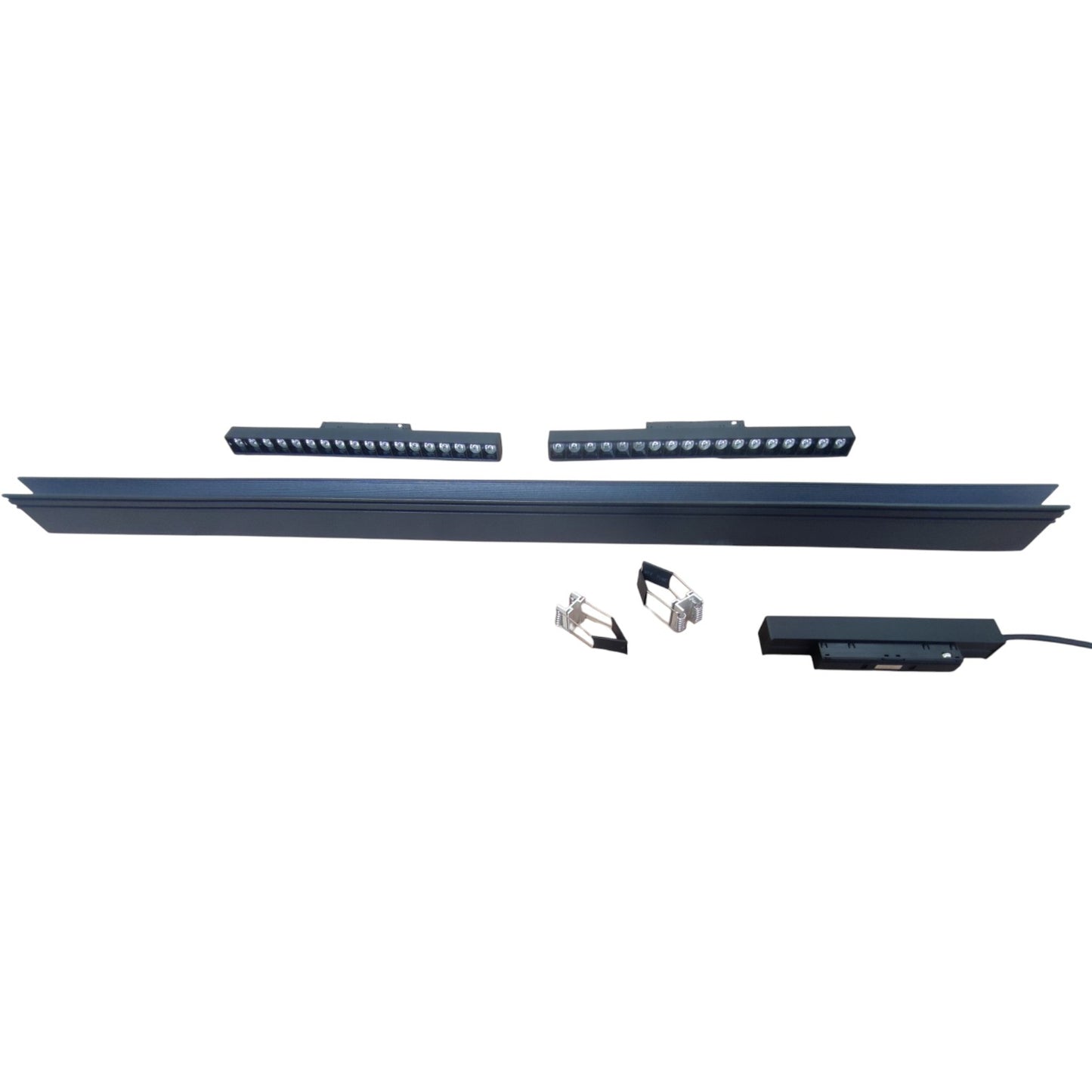 Magnetic Track Light 1 Meter 50mm with 2Pcs 18W LED Grille Track Light 220V Daylight 6500K ( ILLUMIQ TERRA)
