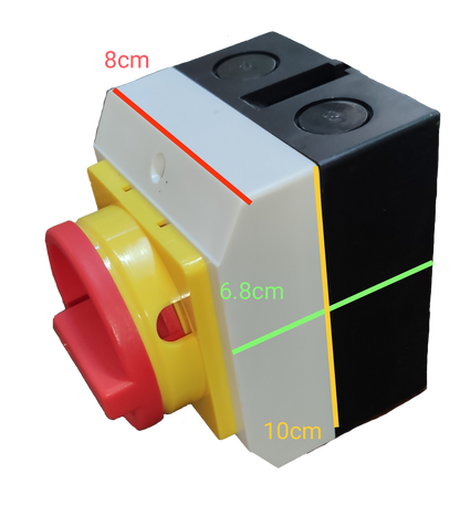 Grippes Isolator Switch 20A 3Pole 220V , Disconnect Switch 3 Pole 20A 220V,  Isolation Switch