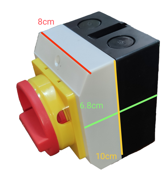 Grippes Isolator Switch 20A 3Pole 220V , Disconnect Switch 3 Pole 20A 220V,  Isolation Switch