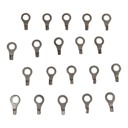Local Terminal Lugs Ring Type Without Insulation 2.0mm (10Pcs + 10Pcs Free) , Ring Terminal Lugs,  Round Terminal Lugs