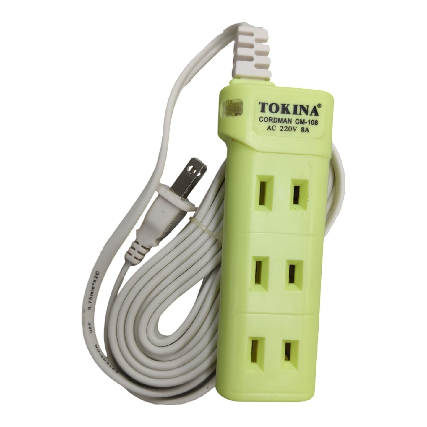 Tokina Extension Cord 3.6 Meters 3 Gang Flat Pin, 3 Meters Extension Cord 3 Socket Flat Pin Receptacle